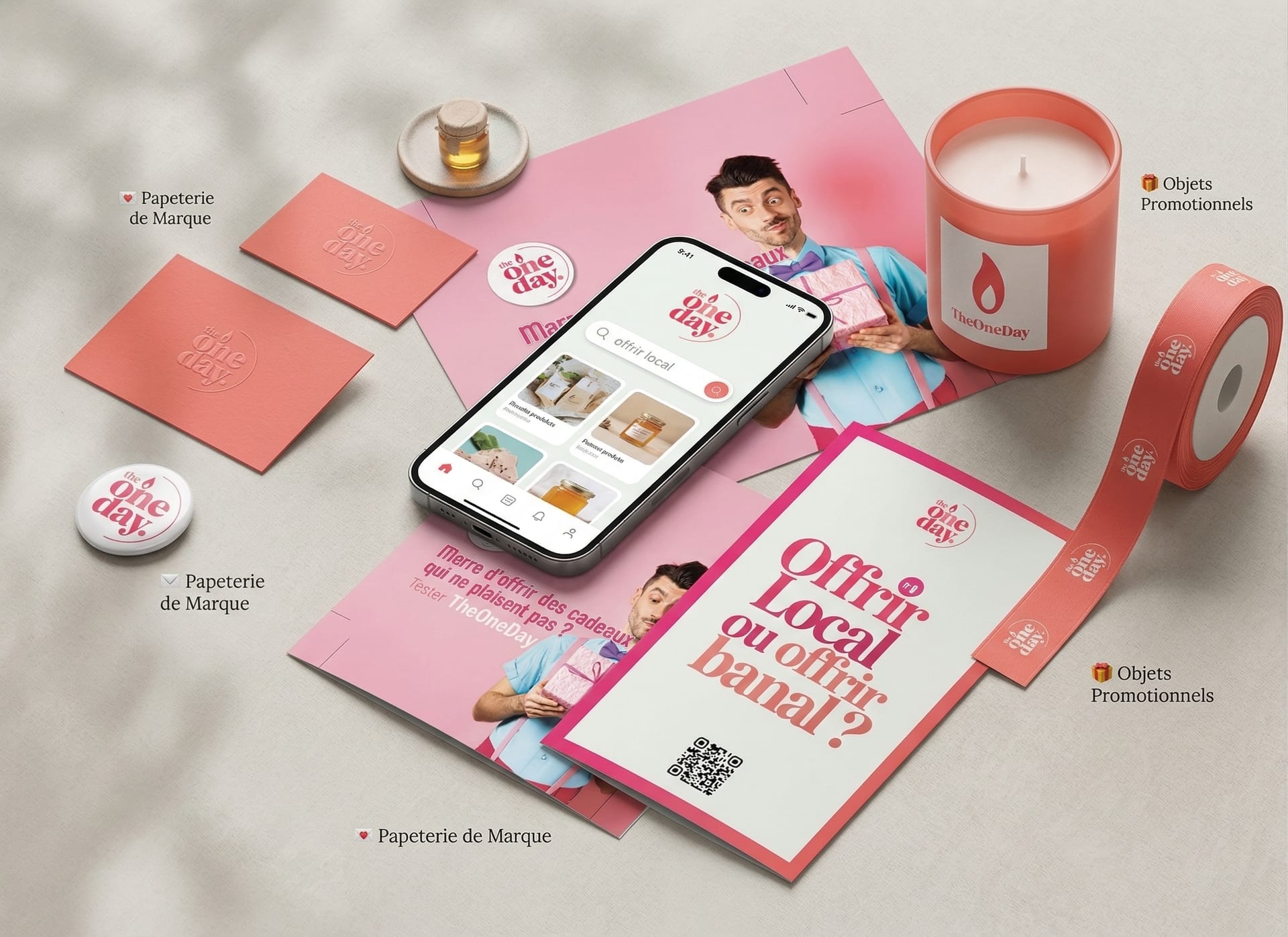 The One Day — Application de chèques Cadeaux