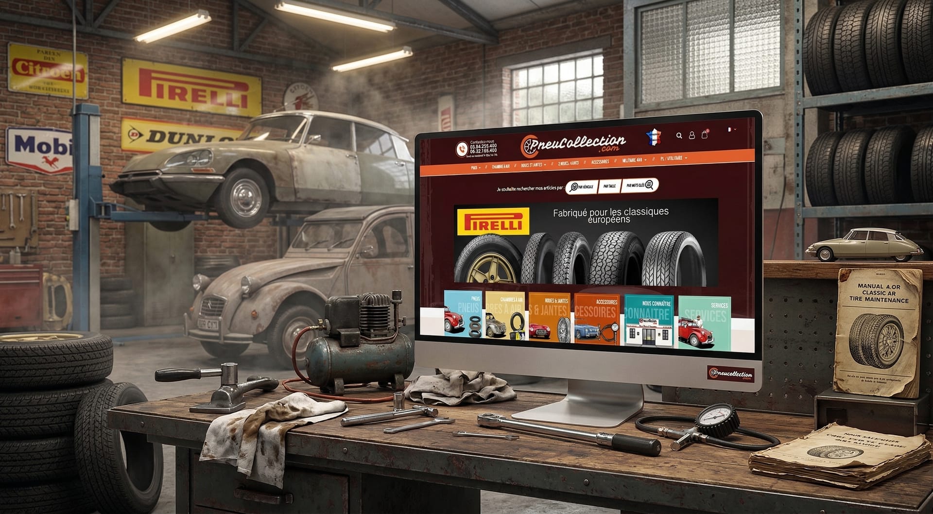 PneuCollection — E-commerce du leader de pneu vintage
